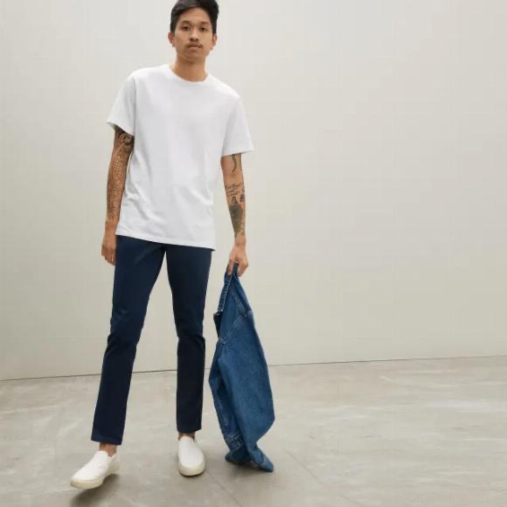 NWT Everlane The Performance 5-Pocket Pant | Uniform Navy Size 33x32